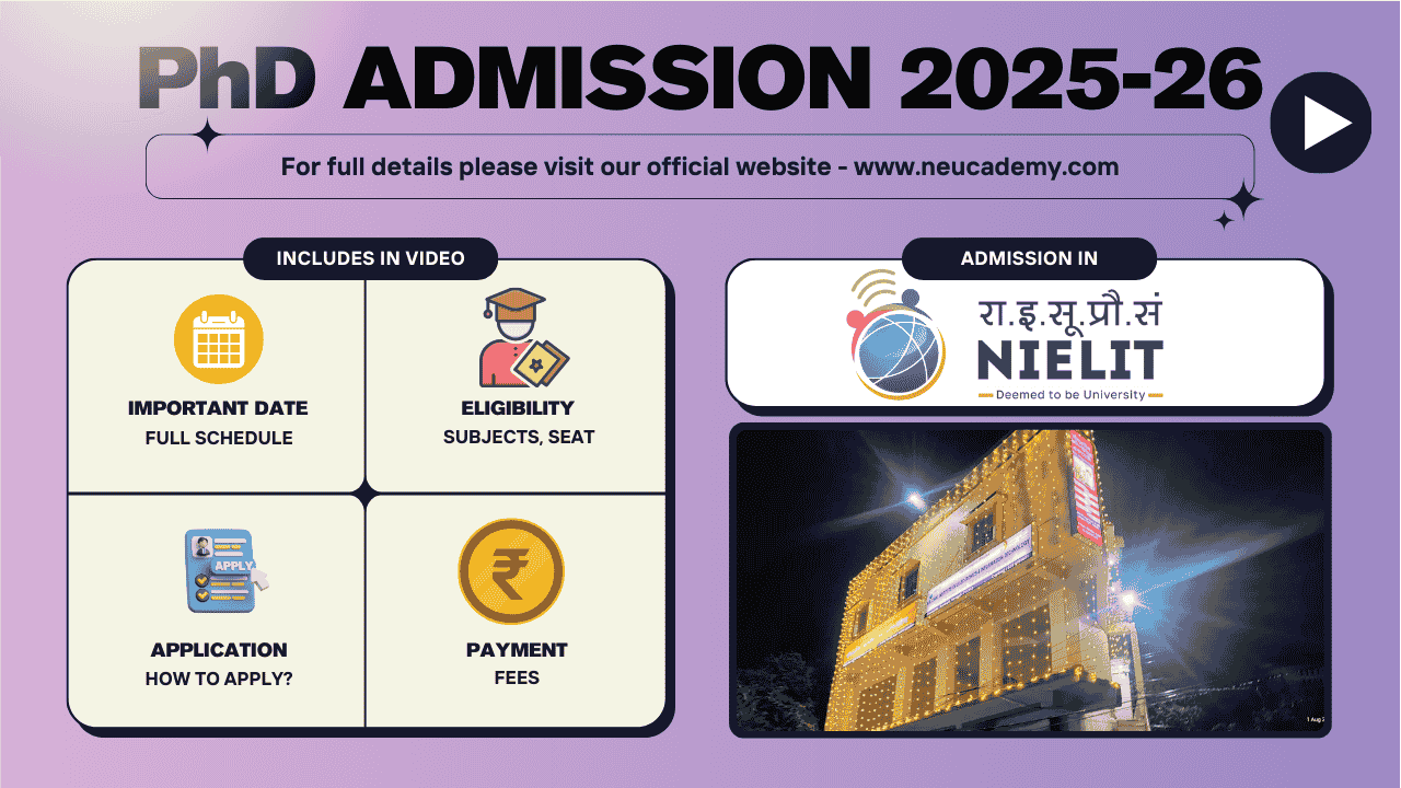 PhD admission details for 2025-26