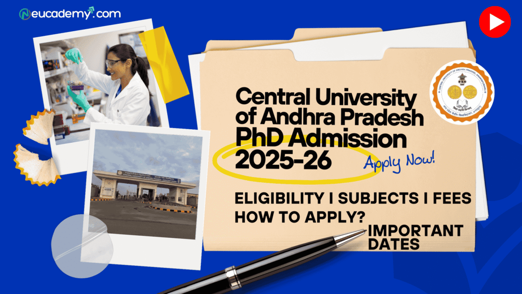 PhD admission details for 2025-26