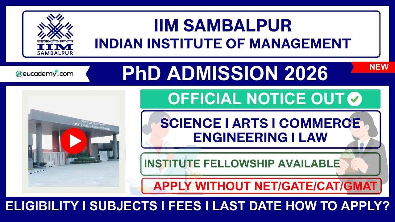 IIM Sambalpur PhD Admission 2026