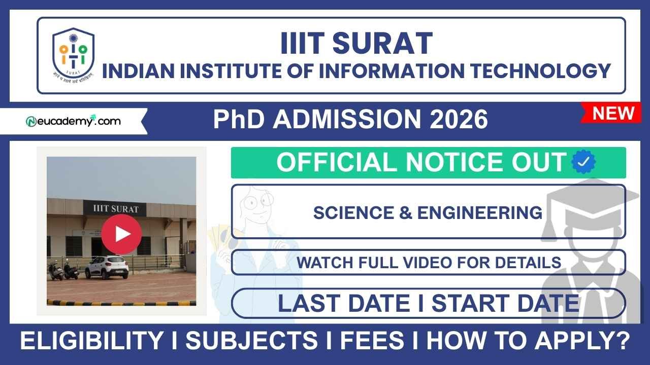 IIIT Surat PhD Admission 2026