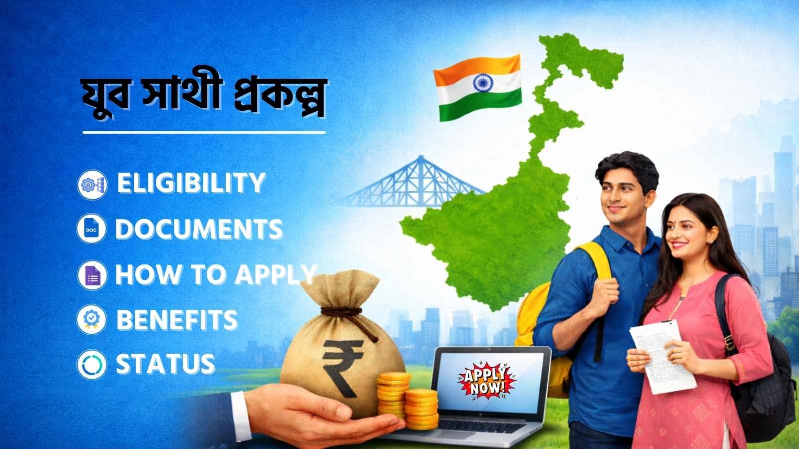 West Bengal Yuva Sathi Scheme (যুব সাথী প্রকল্প) 2026 Eligibility, Documents, Apply Online Process, Benefits & Status