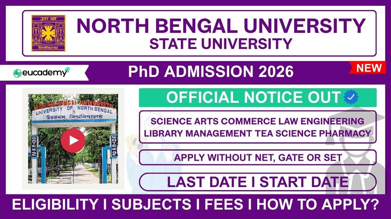 University of North Bengal (NBU) PhD Admission 2026