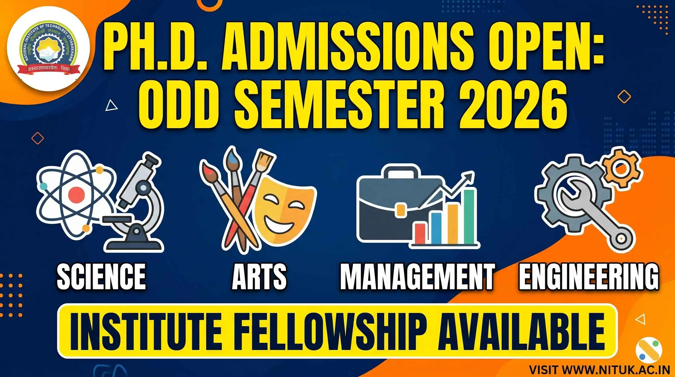 NIT Uttarakhand PhD Admission 2026 (July)