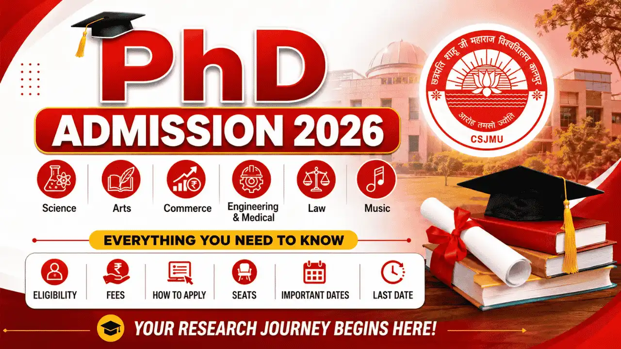 Chhatrapati Shahu Ji Maharaj University (CSJMU) PhD Admission 2026-27