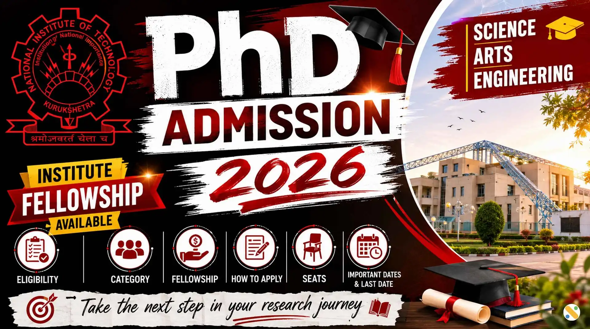 NIT Kurukshetra PhD Admission 2026-27 (Odd Semester)
