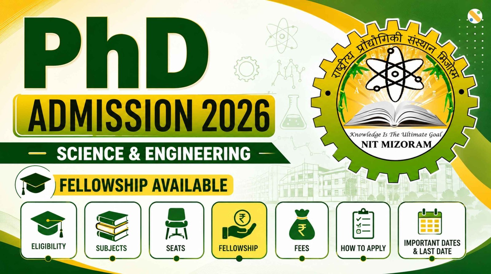 NIT Mizoram PhD Admission 2026 (July)