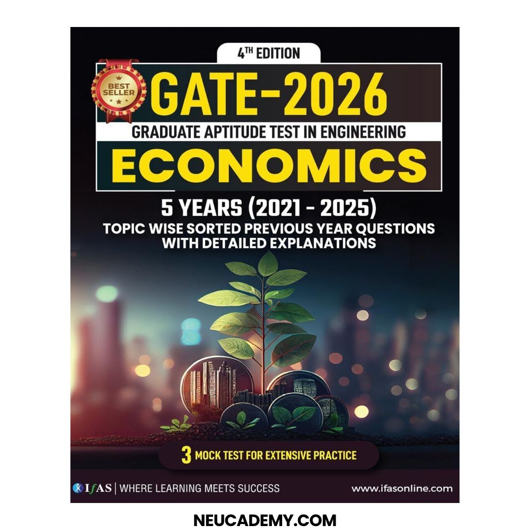 GATE Economics PYQ Book with Solutions - General Aptitude Reasoning and Comprehension Latest Edition IFAS
