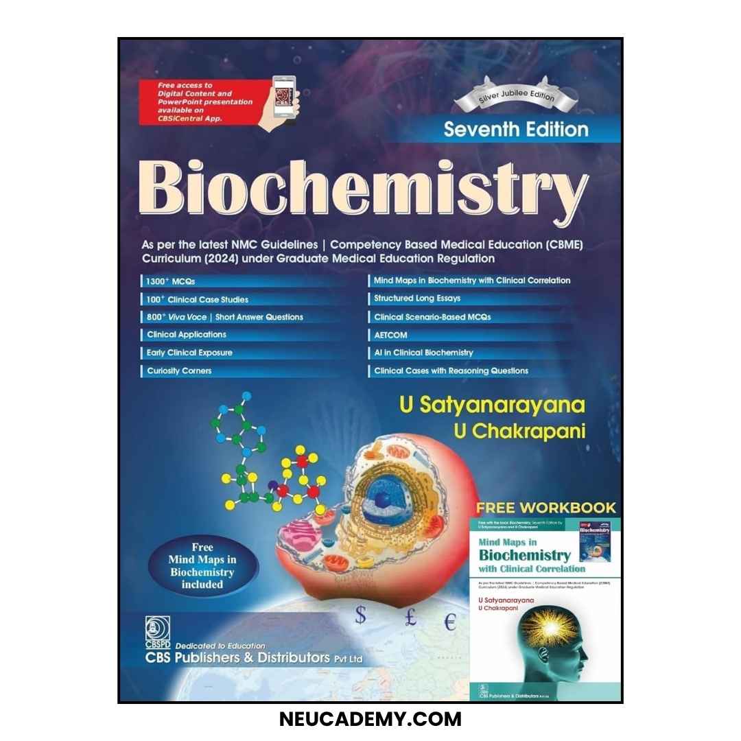 Biochemistry by U Satyanarayana & U Chakrapani – Latest 7th Silver Jubilee Edition