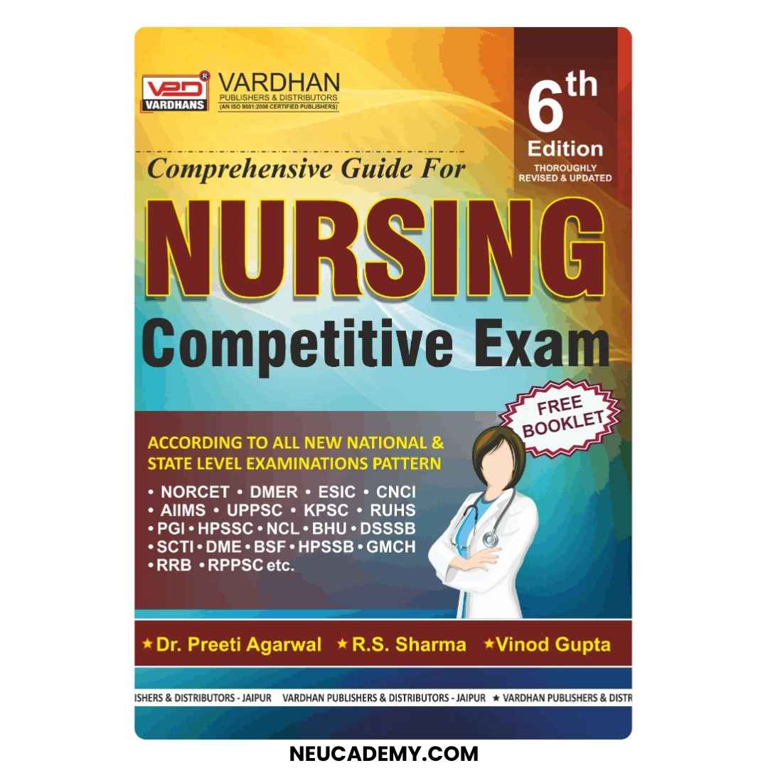 Comprehensive Guide for Nursing Competitive Exam Latest Edition 6th with free booklet