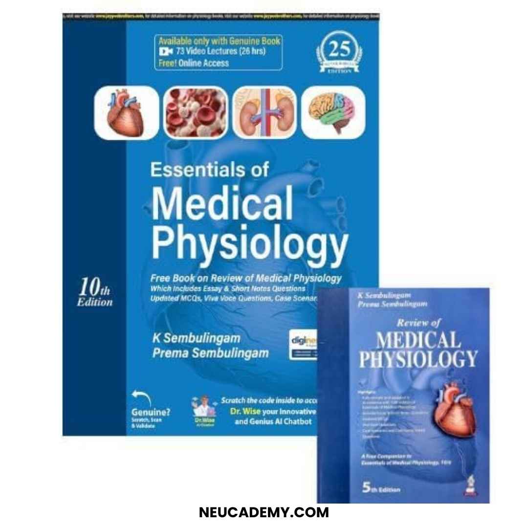 Essentials of Medical Physiology By K Sembulingam & Prema Sembulingam Latest Edition 10th