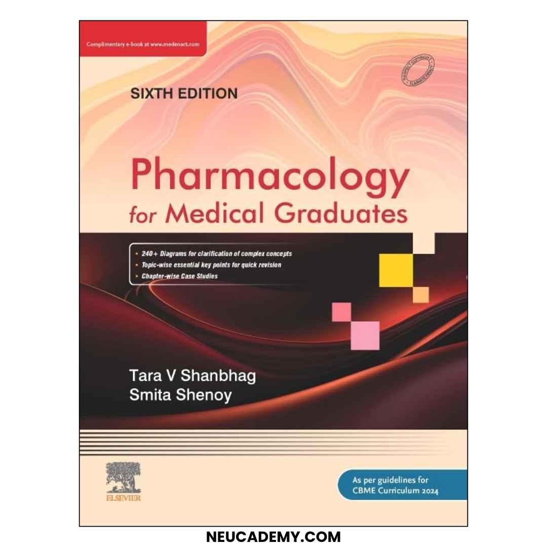 Pharmacology for Medical Graduates by Tara V Shanbhag Smita Shenoy Latest 6th Edition