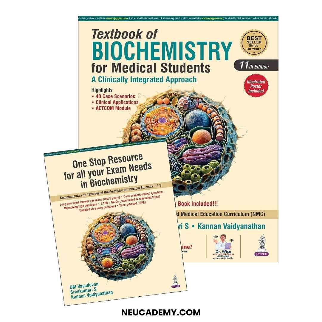 Textbook of Biochemistry for Medical Students - A Clinically Integrated Approach by DM Vasudevan Latest 11th Edition