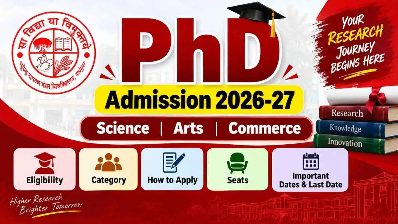 Bhupendra Narayan Mandal University BNMU PhD Admission 2026-27