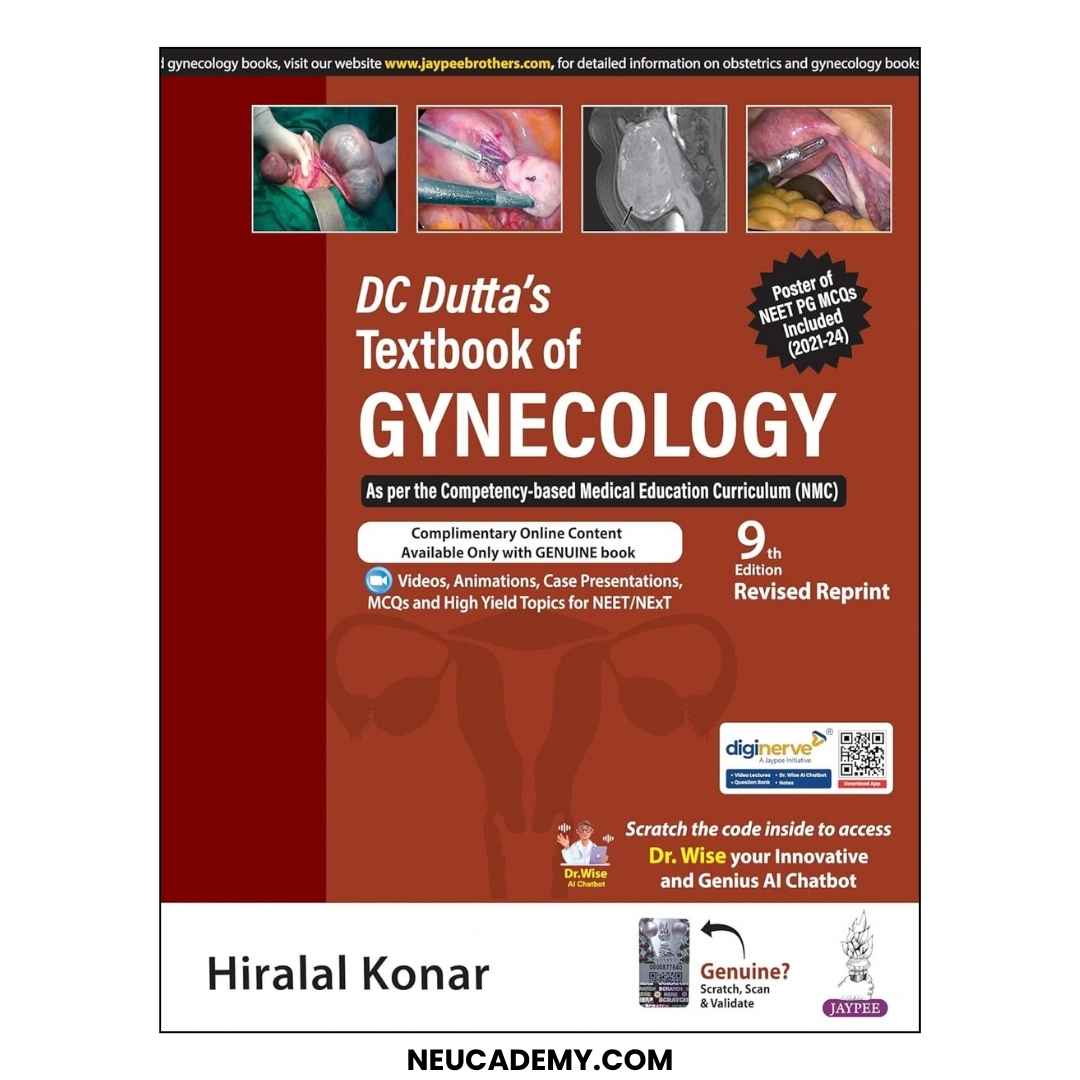 DC Dutta's Textbook of Gynecology Latest 9th Revised Reprint Edition