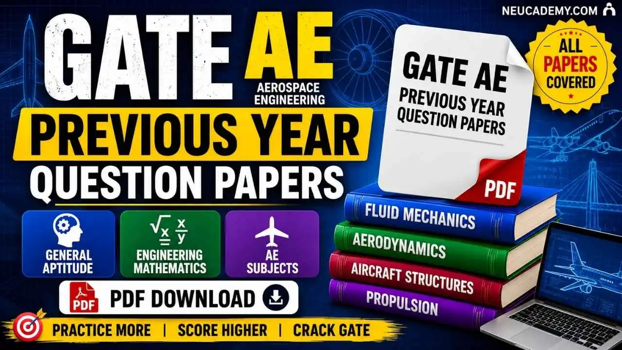 GATE Aerospace Engineering (AE) Previous Year Question Papers