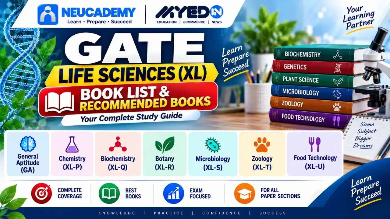 GATE Life Sciences (XL) Book List & Recommended Books