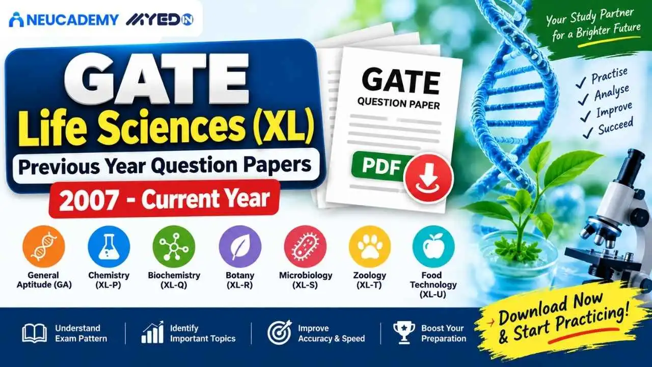 GATE Life Sciences (XL) Previous Year Question Papers