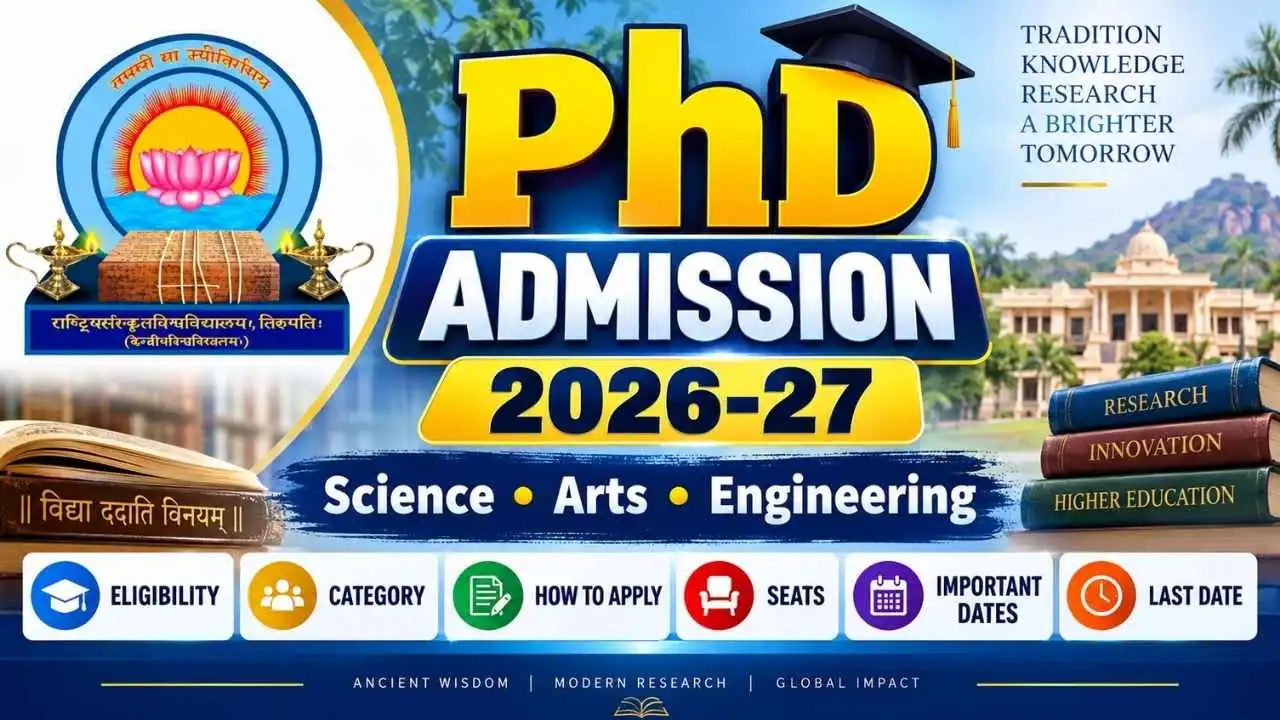 National Sanskrit University NSKTU PhD Admission 2026-27