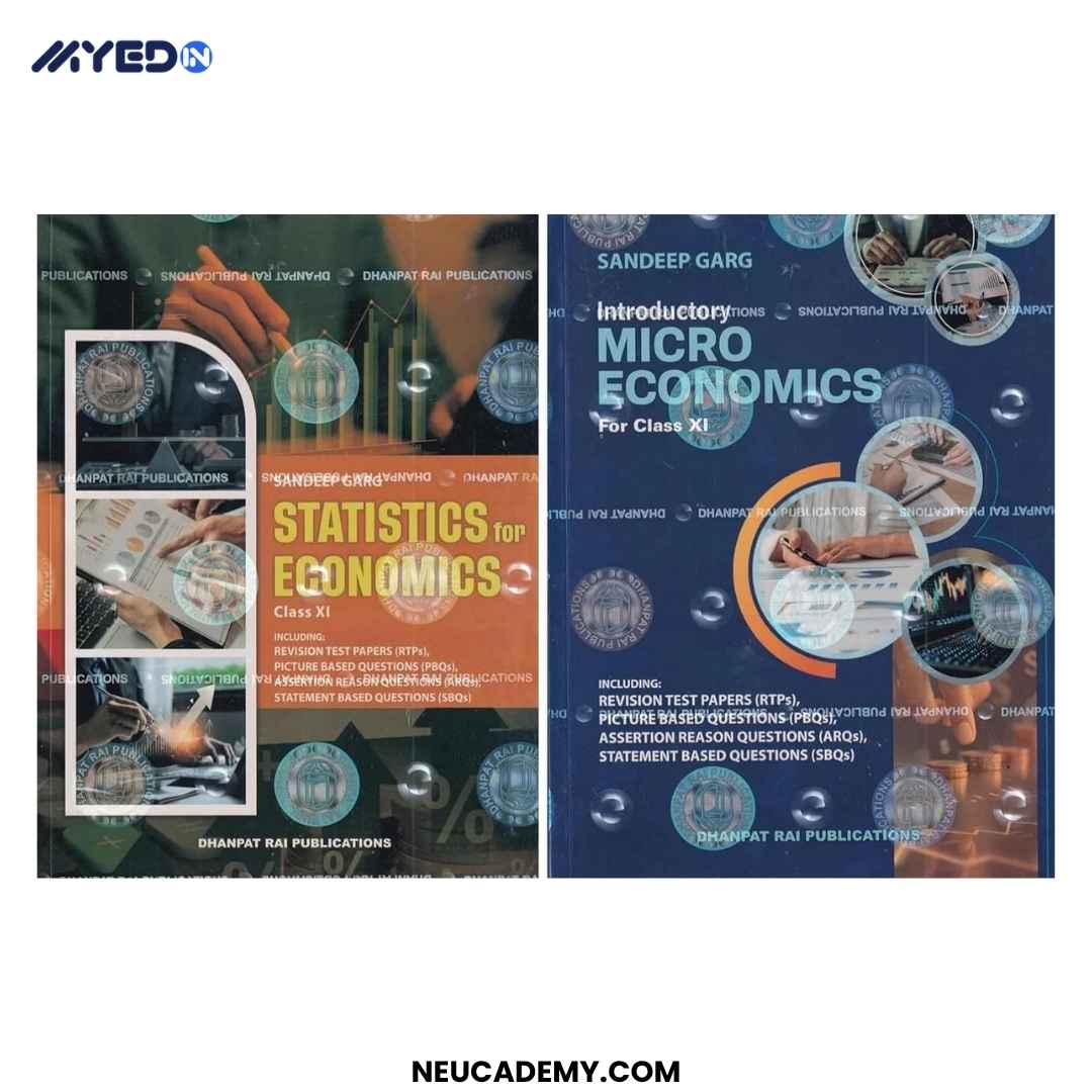 Sandeep Garg Introductory Micro Economics and Statistics Economics For Class 11 Latest 2026-27 Edition Combo Set of 2 Books