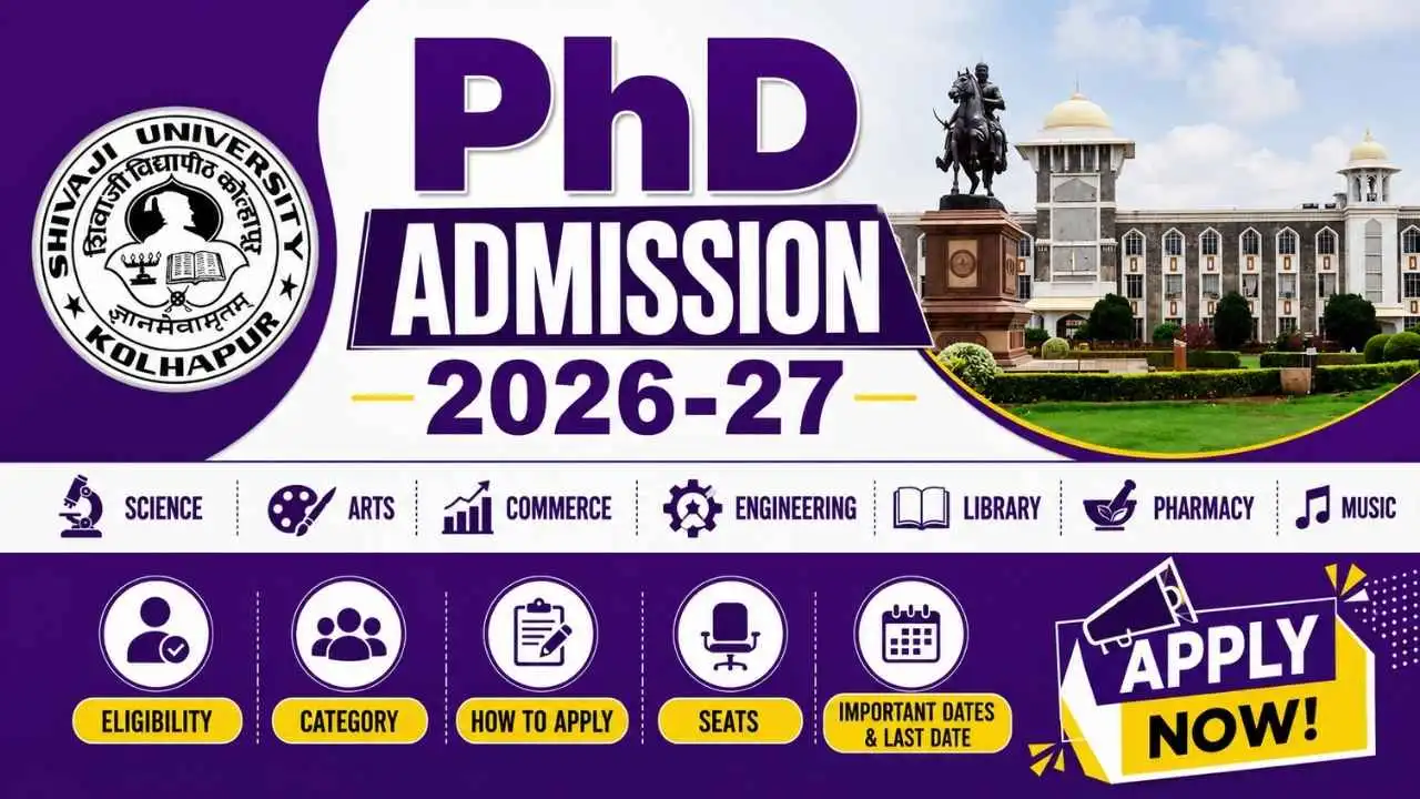 Shivaji University PhD Admission 2026-27
