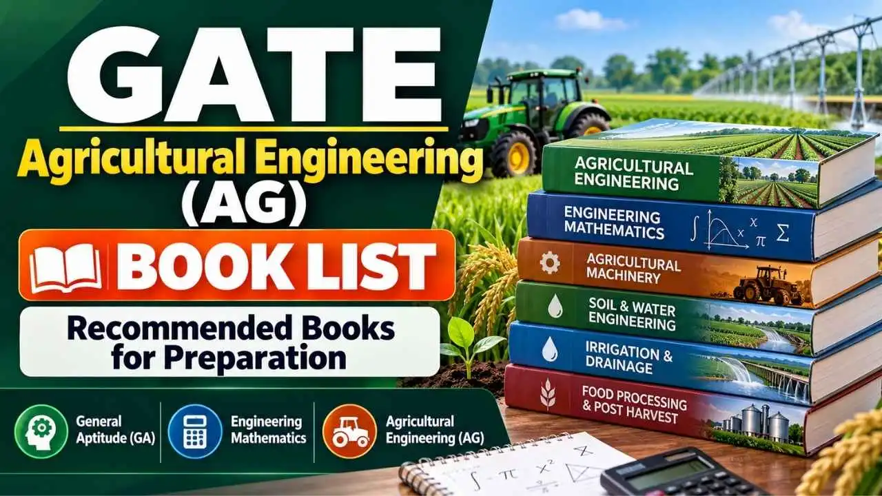 GATE Agricultural Engineering (AG) Book List Recommended Books for Preparation