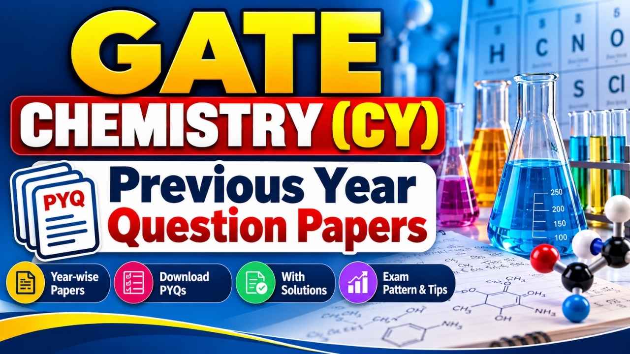 GATE Chemistry (CY) Previous Year Question Papers