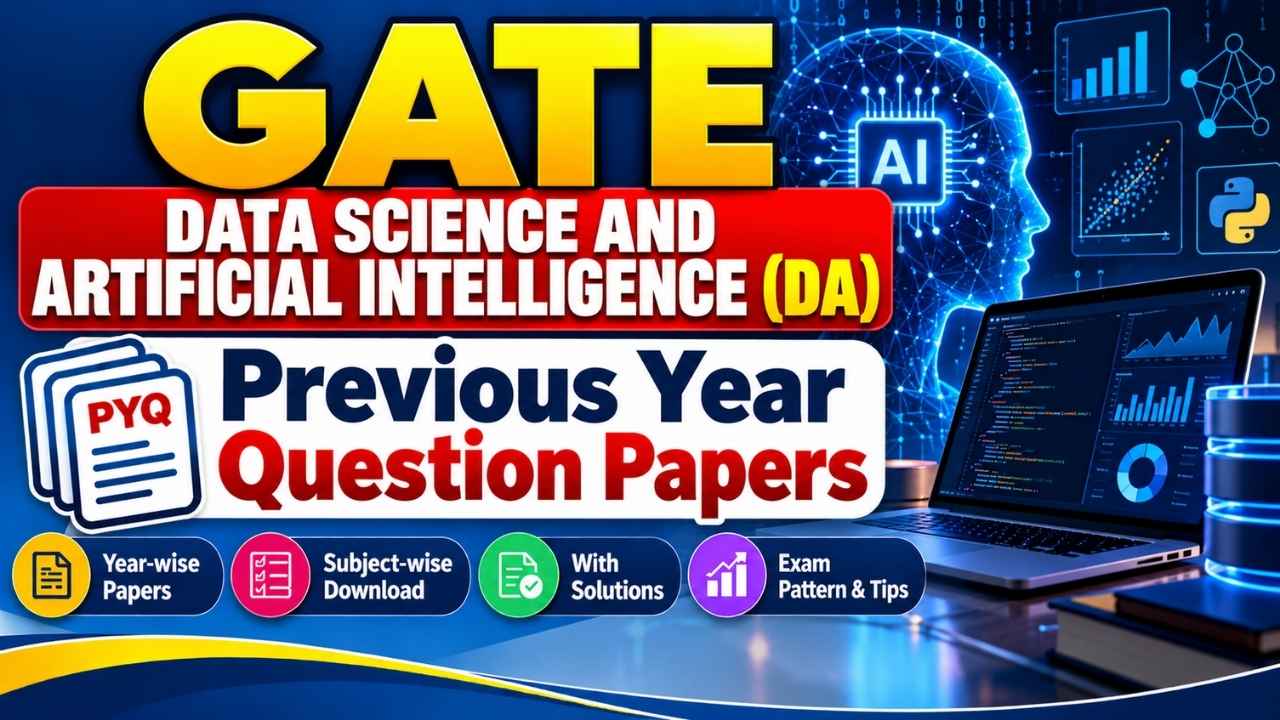 GATE Data Science and Artificial Intelligence (DA) Previous Year Question Papers