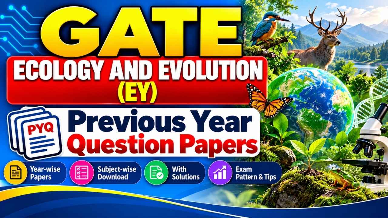GATE Ecology and Evolution (EY) Previous Year Question Papers