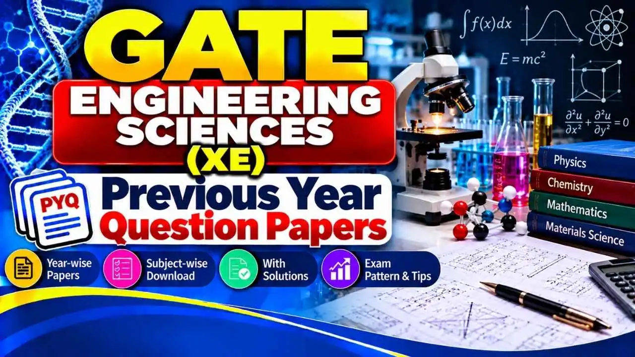 GATE Engineering Sciences (XE) Previous Year Question Papers