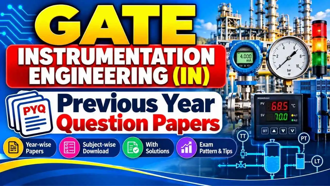 GATE Instrumentation Engineering (IN) Previous Year Question Papers