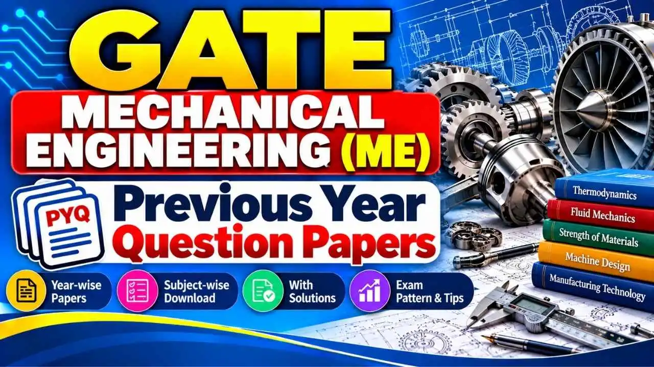 GATE Mechanical Engineering (ME) Previous Year Question Papers