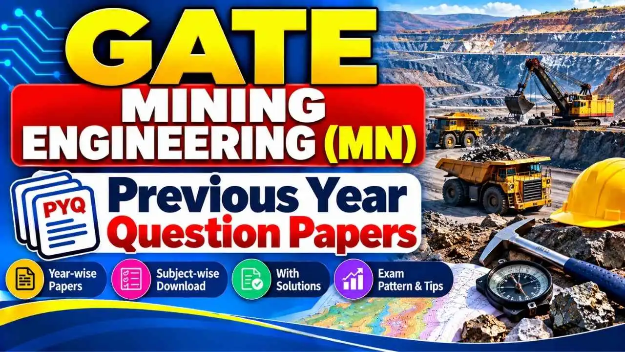 GATE Mining Engineering (MN) Previous Year Question Papers
