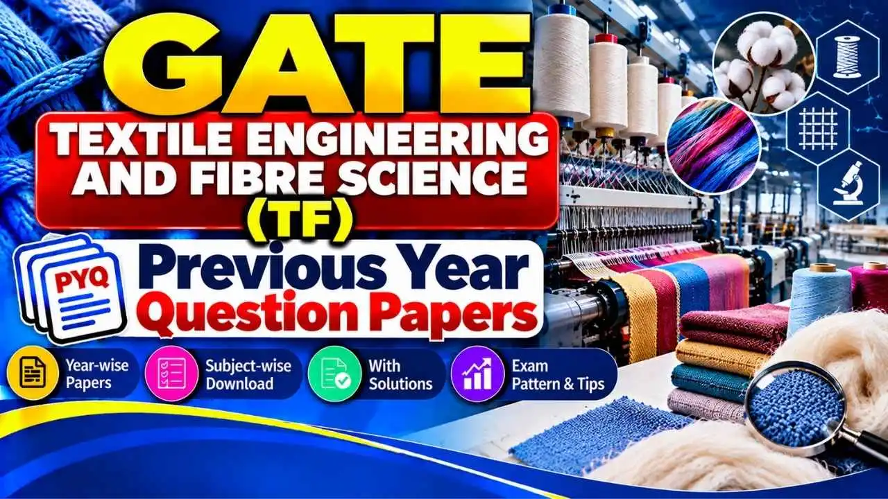 GATE Textile Engineering and Fibre Science (TF) Previous Year Question Papers