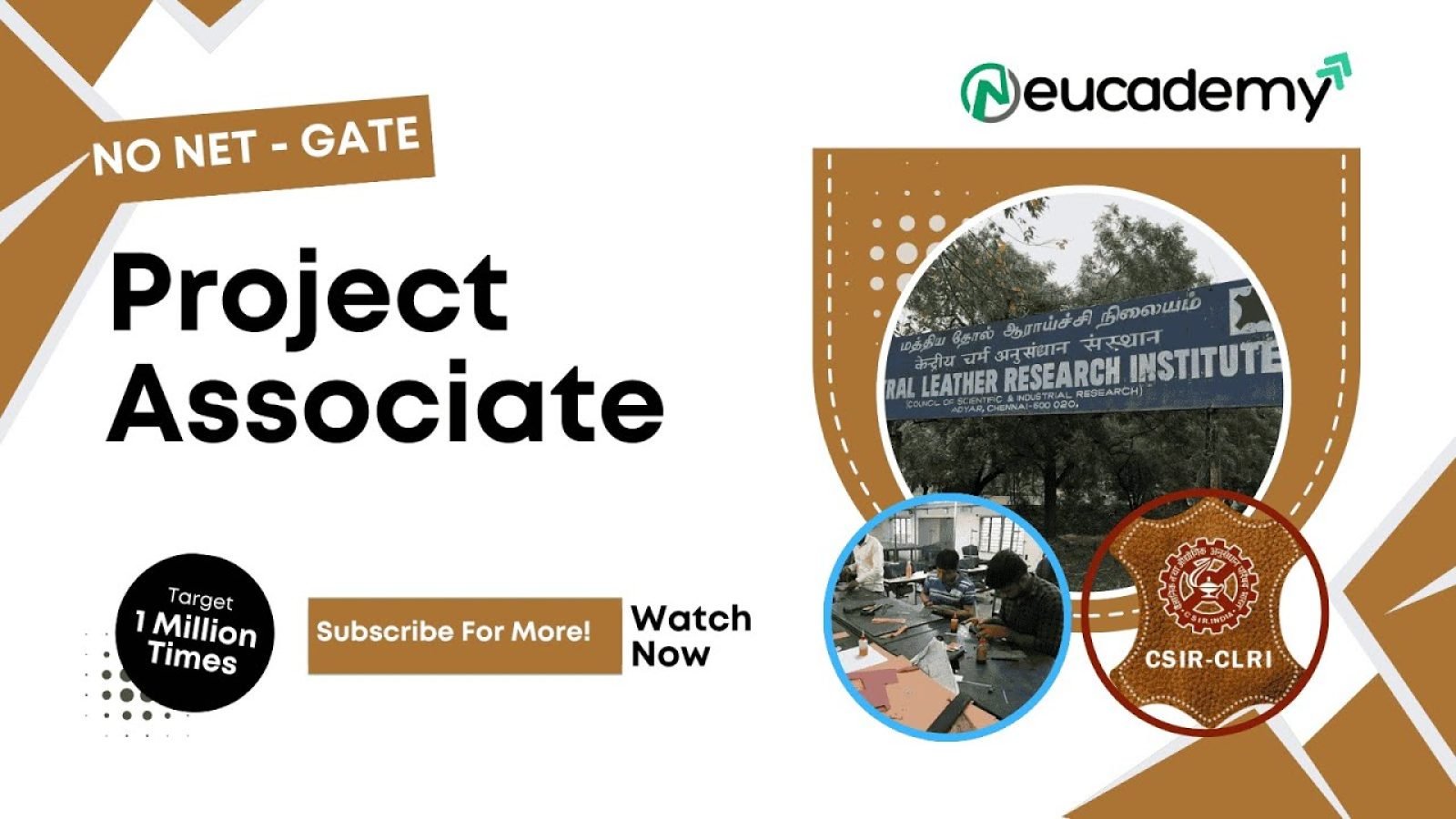 CSIR-CLRI Recruitment 2025 Walk-In Interview for Project Associate & Assistant