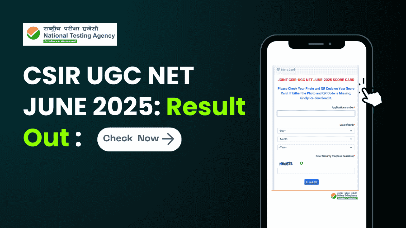 CSIR-UGC NET June-2025 Results