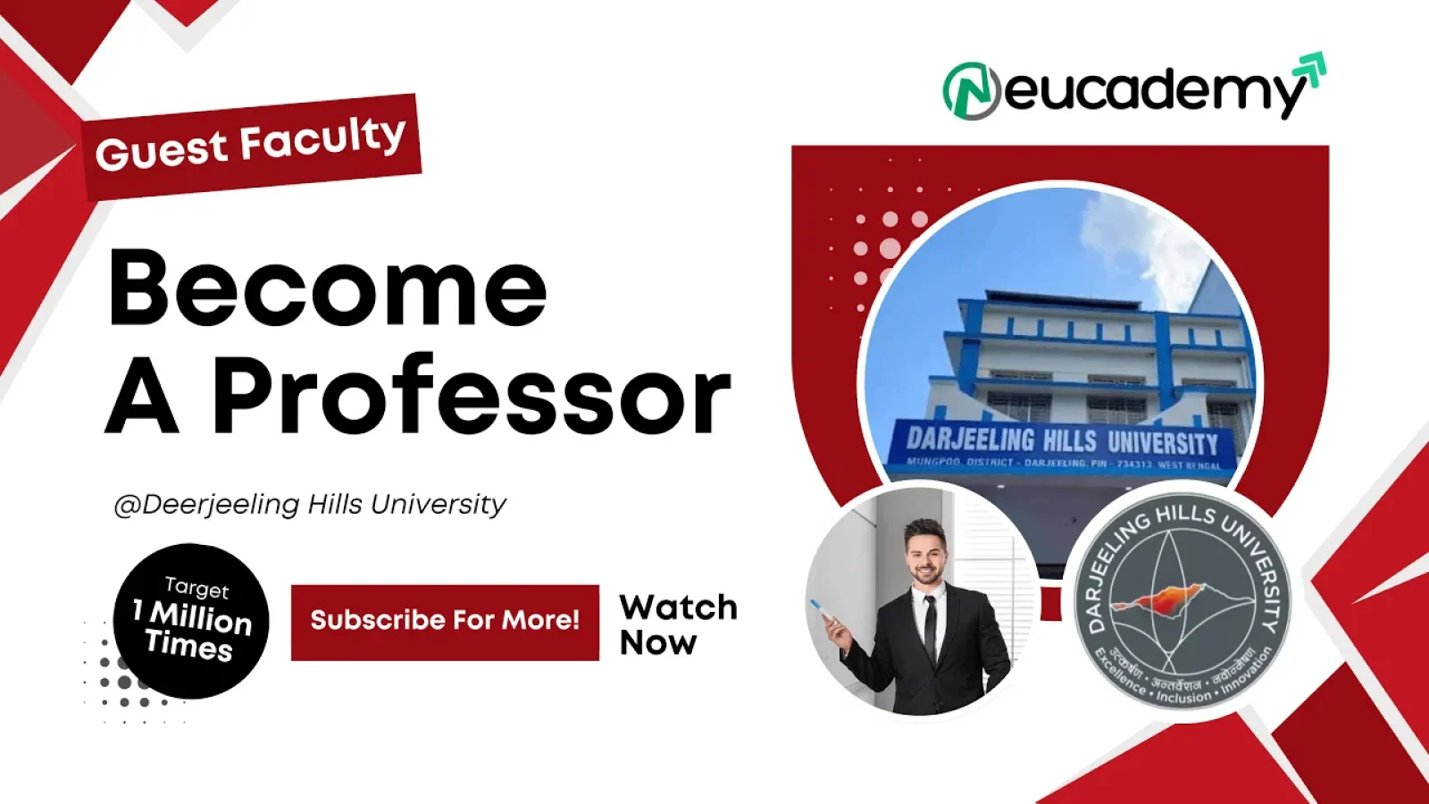 Darjeeling Hills University Assistant Professor Job 2025 Guest Faculty Posts